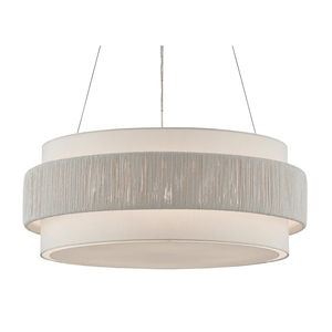 Boho intessuto a mano luce in Rattan rotonda <span class=keywords><strong>Beige</strong></span> e zucchero bianco lampada costiera per bar retrò decorazione <span class=keywords><strong>lampadario</strong></span> ristorante - Product Image 2