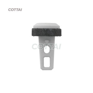 Gancho Metálico Liso con Resorte Incorporado para Cortinas, Silencioso - Product Image 1