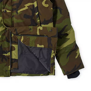 Veste à capuche à col roulé coupe-vent personnalisée à séchage rapide bouffante pour hommes chaud hiver fermeture éclair produit Offre Spéciale OEM - Product Image 4