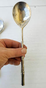 ชุดเซิฟเวอร์สลัดสแตนเลสขัดเงาสำหรับงานแต่งงาน2ชิ้นทำด้วยมือสำหรับร้านอาหารโรงแรม - Product Image 6