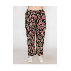 Design modeste femmes africaines musulmanes tenue décontractée imprimé floral cordon ensemble manches longues automne hiver au prix de gros de l'inde - Product Image 1