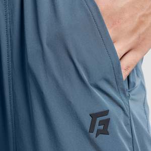 Pantalon de survêtement Momentum gris foncé, coupe droite, avec logo personnalisable et fermeture éclair décorative, taille XL, à motifs - Product Image 5