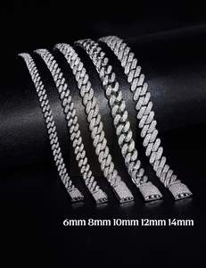 Top Selling Yellow Gold Rose Gold Silver Moissanite Stainless Steel Rubber Quartz Fashion <b>Men's</b> Women Sexy Diamond Hip Hop - Product Image 3