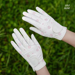 Gants de golf professionnels en peau de mouton avec logo personnalisé, toutes tailles disponibles, OEM, gants de golf en cuir Cabretta personnalisés pour femmes - Product Image 3
