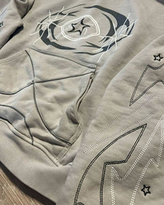 Conjunto de Sudadera con Capucha y Pantalones Deportivos de Algodón 100% para Hombre, Cierre con Cordón, Informal, Transpirable, Ligero, Unisex, Holgado, Personalizable - Product Image 6