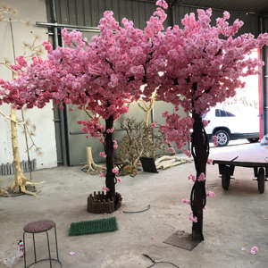 زينة الزفاف بسعر الجملة الأزياء الكرز أزهار زهرة قوس الاصطناعي شجرة - Product Image 4