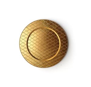 New Decorative Round Plain Golden Charger Plate for Wedding Dinner Party <b>Table</b> Decor Food Safe Dishes & Plates - Product Image 6