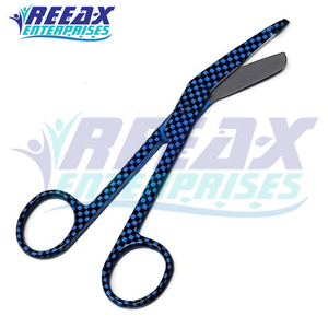 Nouveauté Ciseaux à pansements Lister à dents bleues 5,5 mm en acier inoxydable certifiés CE Classe II de haute qualité pour la chirurgie REEAX - Product Image 3