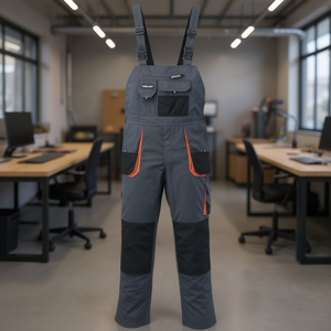 TERRATREND Pantalones de trabajo para hombre, talla 60, gris oscuro/negro/naranja, decoración y accesorios de oficina - Product Image 3