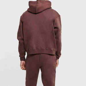 Ensembles de pantalons de survêtement évasés et de sweat à capuche de vente chaude survêtement de sport de fitness personnalisé survêtement d'hiver personnalisé ensemble de deux pièces - Product Image 6
