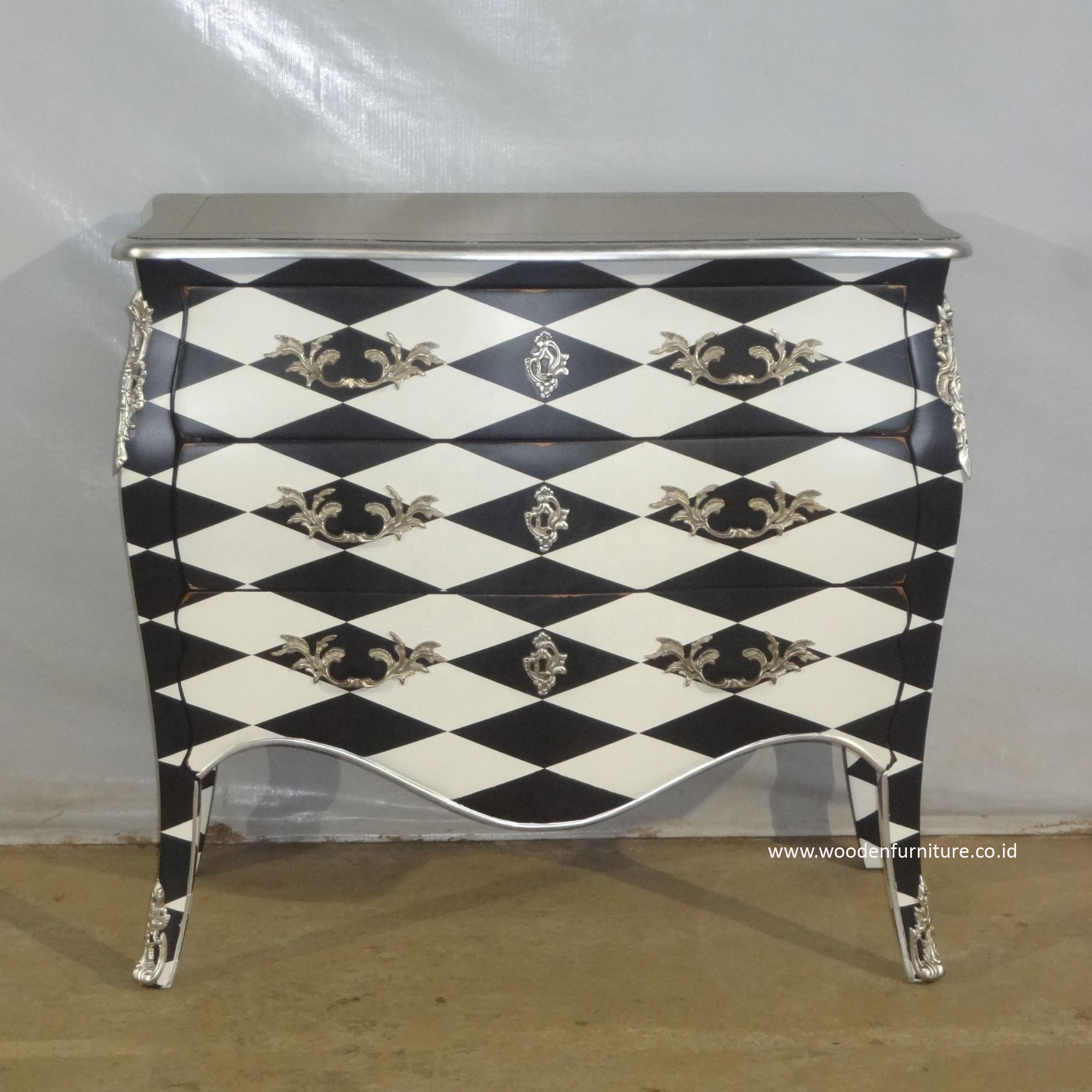 Репродукция под старину, черно-белый клетчатый шкаф Bombay с ящиками, дизайн для мебели во французском стиле, мебель для спальни