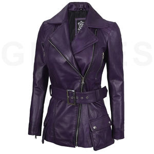 Gants d'hiver pour femmes, mode urbaine, cuir véritable, coupe-vent, séchage rapide, manches longues, veste décontractée pour femmes, vêtements de rue - Product Image 1