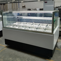 Vitrine de présentation pour yaourt et crème glacée au prix d'usine
