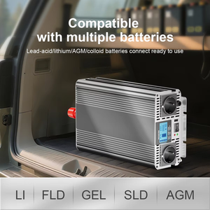 Convertisseur d'ondes sinusoïdales pures 4000W 12V 24V vers 220V |   Convertisseur d'alimentation DC/AC pour systèmes solaires hors réseau, camping-cars, camions, et systèmes de secours domestiques - Product Image 2