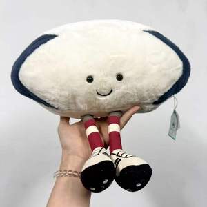 Jelly <b>Cat</b> Rugby Plush Toy Kid's Ball Stuffed Animal for Cushion & <b>Sofa</b> Use - Product Image 2