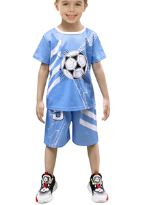 Maillots de football pour garçons, tenues de football pour enfants, uniformes d'entraînement de football pour jeunes, ensemble de shorts de sport pour fans de basketball - Product Image 2