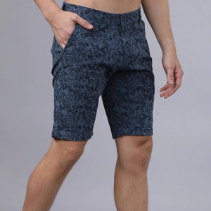 Pantalones Cortos Deportivos Casuales para Hombre, Corte Ajustado, Impresión de Logotipo Personalizado, Cintura Alta con Cordón, Tela de Poliéster/Algodón - Product Image 6