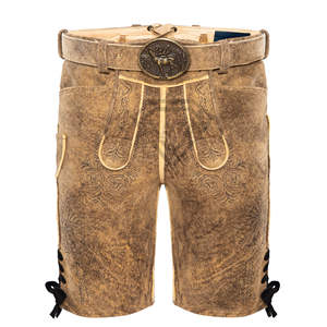 Élégant Bavarois Hommes Lederhosen Shorts Personnalisé Nouveau Authentique Traditionnel Allemand Vêtements Porter En Cuir Lederhosen Shorts - Product Image 1