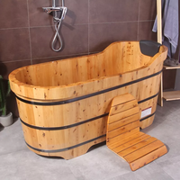Baignoire à tremper/baignoire en bois de pin/baignoire en bois Anna