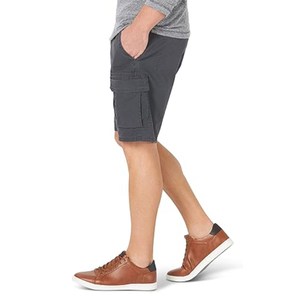 Short cargo à six poches Fermeture à boutons Short d'extérieur léger avec logo personnalisé pour hommes - Product Image 3