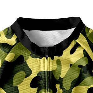 Maillot de cyclisme H.S.A International style camouflage, personnalisé pour équipe de montagne, 100% polyester respirant, sublimé - Product Image 5