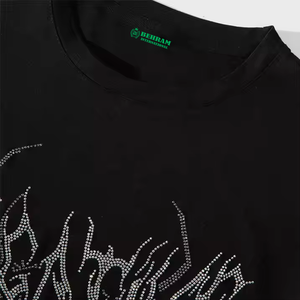 เสื้อยืดผู้ชายทรงปกติ ผ้าคอตตอน/ใยไผ่ หนัก 260 GSM ระบายอากาศได้ดี แห้งเร็ว ไม่ยับ พิมพ์ลายดิจิทัล เป็นมิตรกับสิ่งแวดล้อม - Product Image 4