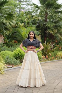 คอตตอนคอตตอนคอร่ามาใหม่พร้อมผ้าจีบเย็บแบบมาตรฐาน - Product Image 2