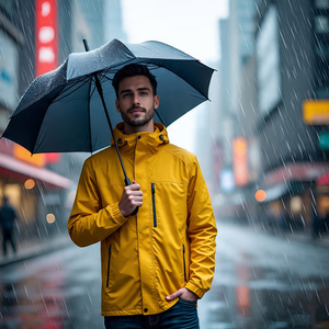 Chaqueta cortavientos para hombre 100% Spandex chaqueta de lluvia para hombre montaña senderismo chaquetas cortavientos ligeras para hombre - Product Image 5