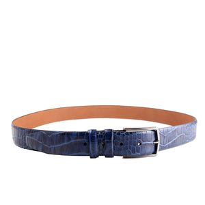 Ceinture en cuir véritable de vache réversible pour hommes en gros avec boucles à ardillon en alliage, design classique imperméable pour les tenues formelles et décontractées - Product Image 3