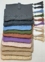Porte-ordinateur portable pour femme, fait main, tendance, design au crochet doux, sacs à main uniques avec cœur