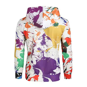 บริการ OEM ขายส่ง เสื้อฮู้ดดี้แบบซับลิเมชั่น ดีไซน์สวย น้ำหนักเบา สีสันปรับแต่งได้ เสื้อฮู้ดดี้ผู้ชายแบบซับลิเมชั่น - Product Image 3
