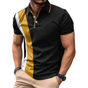 High Quality 100% Polyester Long Sleeved Paul Embroidery Men's <b>Polo</b> <b>Shirt</b> - Product Image 1