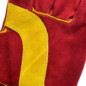 Distil Industries ถุงมือเชื่อมหนังวัว, ถุงมือหนังวัวยาวหนังแท้ถุงมือนิรภัยป้องกันการทำงานอุตสาหกรรมเชื่อม - Product Image 4