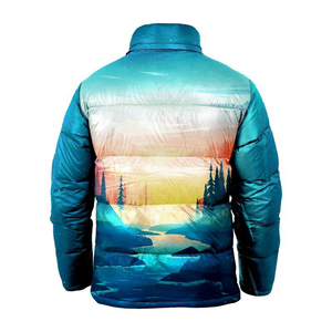 เสื้อแจ็คเก็ตพัฟเฟอร์สตรีทแวร์พิมพ์ลายตามสั่งสำหรับผู้ชาย คอตั้ง แจ็คเก็ตลำลองสำหรับฤดูหนาว มีกระเป๋าและดีไซน์แบบกลับด้านได้ - Product Image 6