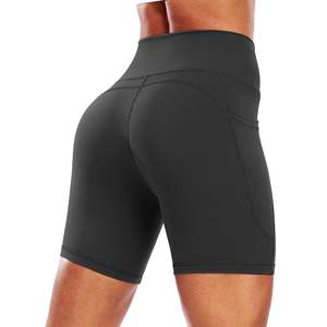 Ropa De Mujer Custom Logo Women's Shorts Workout Fitness Sport Seamless <b>Gym</b> Wear High-Waist Stretchy Compression Yoga Shorts - Product Image 2