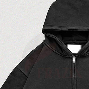 เสื้อฮู้ดซิป2025สำหรับผู้ใหญ่เสื้อมีฮู้ดแฟชั่นจางหายไปแดดออกแบบได้เองดีไซน์ล่าสุด - Product Image 4