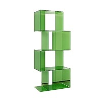 Étagère en acrylique, modèle moderne en blocs, conception autoportante durable et élégante, parfaite pour l'organisation de livres et d'articles de décoration. - Product Image 3