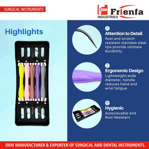 Kit de Instrumentos de Relleno Dental de Composite con Mango de Silicona y Soporte para Casete, 5 Piezas, Herramientas de Restauración de Composite - Product Image 4