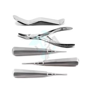 Kit básico de extracción de dientes | Elevadores de extracción dental Coupland Alicates redondos Instrumentos dentales de acero inoxidable - Product Image 1