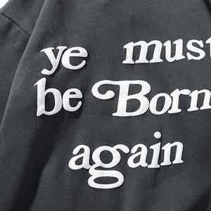 Pull à capuche surdimensionné unisexe pour hommes Taille XS Tissu d'hiver avec épaule tombante et col à capuche imprimé bouffant personnalisé 3D - Product Image 2