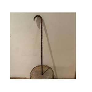 Bastón de Madera Rústico con Punta Decorativa de Latón, Elegante Bastón de Apoyo, Diseño Impermeable Hecho a Mano para Campamento y Senderismo al Aire Libre - Bajo - Product Image 1