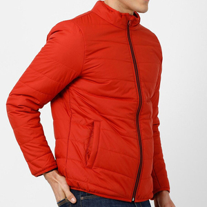Lightweight Stand Collar Outerwear Full Zip Coats with Pockets Puffer Jacket Custom <b>Waterproof</b> Hooded Jacket - Product Image 3