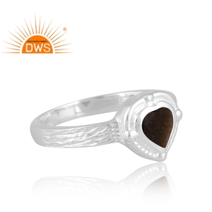 Nuevas llegadas anillo de piedras preciosas de obsidiana de oro Natural de plata esterlina joyería personalizada para mujer regalo para ella - Product Image 4