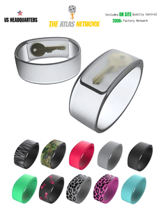 นวัตกรรมสร้อยข้อมือกุญแจ150มล. ขวดแก้วหินเหล็กไฟปิดผนึกสำหรับการแกะสลักสีและโปรโมชั่นพื้นผิวช็อคโกแลต - Product Image 1