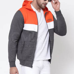 Sudadera con capucha Terry de alta calidad para hombre, diseño de cremallera con estampado sólido personalizado, sudaderas con capucha XL de invierno de secado rápido ecológicas anticontracción - Product Image 4