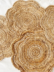 Mantel Individual de corteza de agua de flores, productos ecológicos hechos en Vietnam, decoración de mesa, mantel tejido al por mayor - Product Image 3