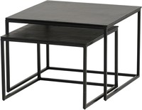 Table à thé centrale moderne nordique Simple en métal moderne de luxe Table basse Table gigogne carrée pour salon meubles de maison