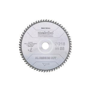Professional D216x2.2/1.8xB30mm Z.58 FZ/TZ 5Gr. Neg Circular <b>Saw</b> Blade for Aluminium Cut D216x2.2/1.8xB30mm Z.58 FZ/TZ 5Gr. Neg - Product Image 1