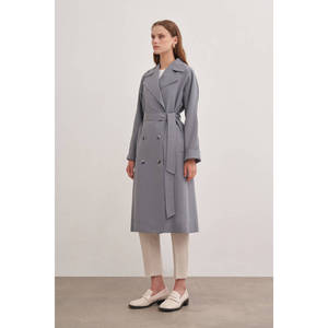 Trench-coat classique pour femme - Gris - Product Image 2