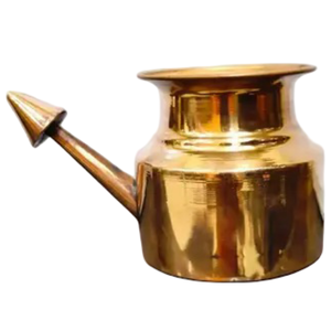 Lota de Latón Puro Vintage de Alta Calidad con Acabado Pulido para Uso en la Cocina, Artículo de Cocina Árabe Antiguo - Product Image 1